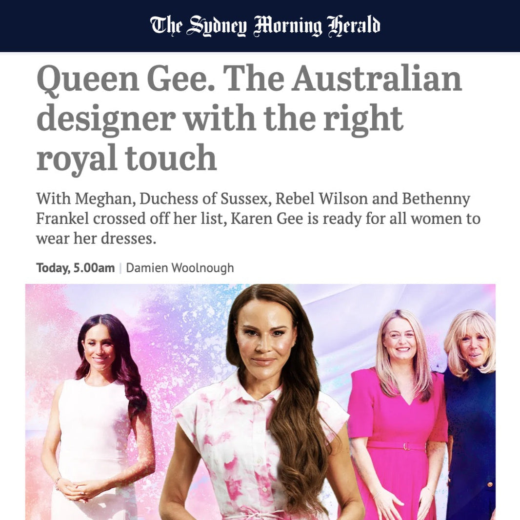 Queen Gee. The Australian designer with the right royal touch