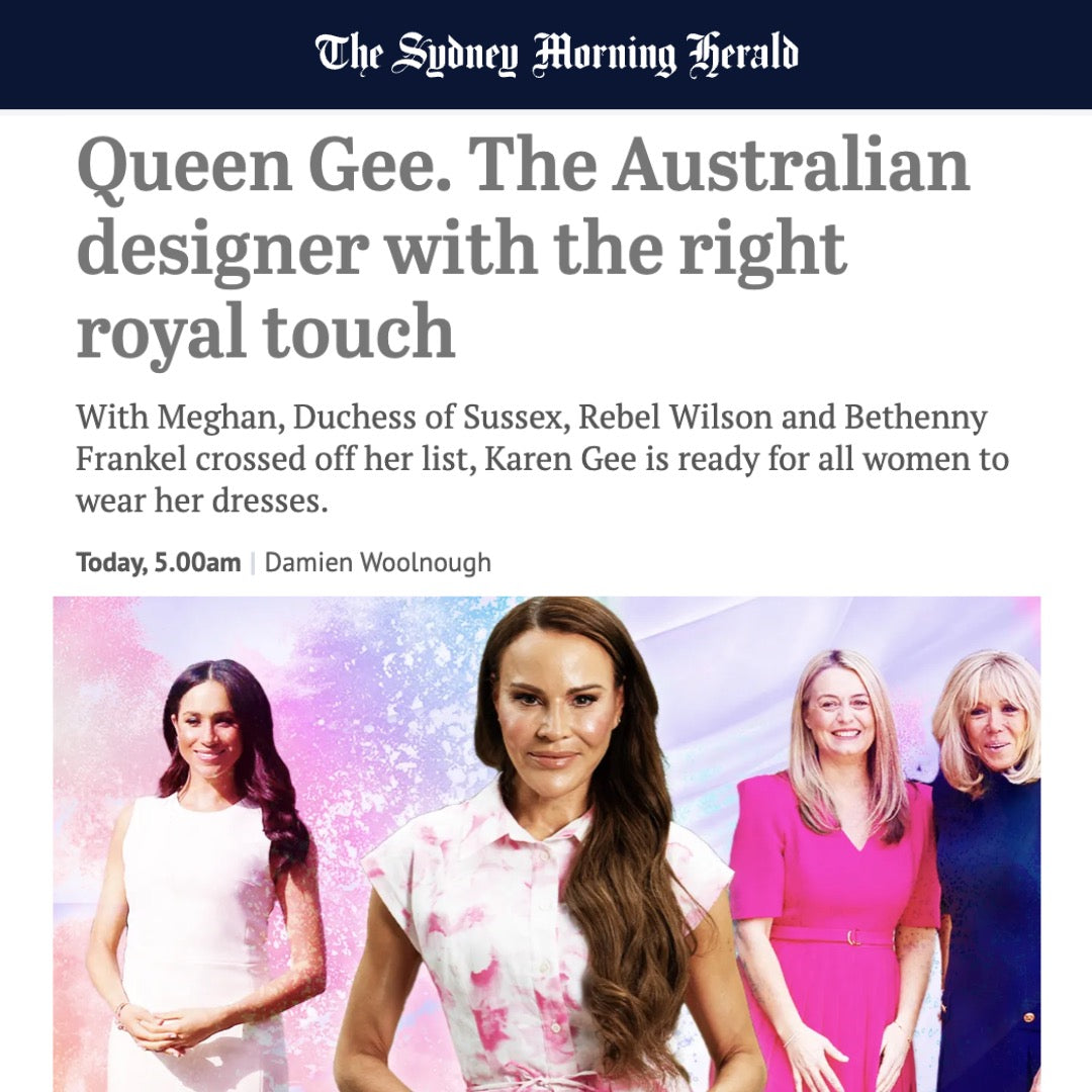 Queen Gee. The Australian designer with the right royal touch