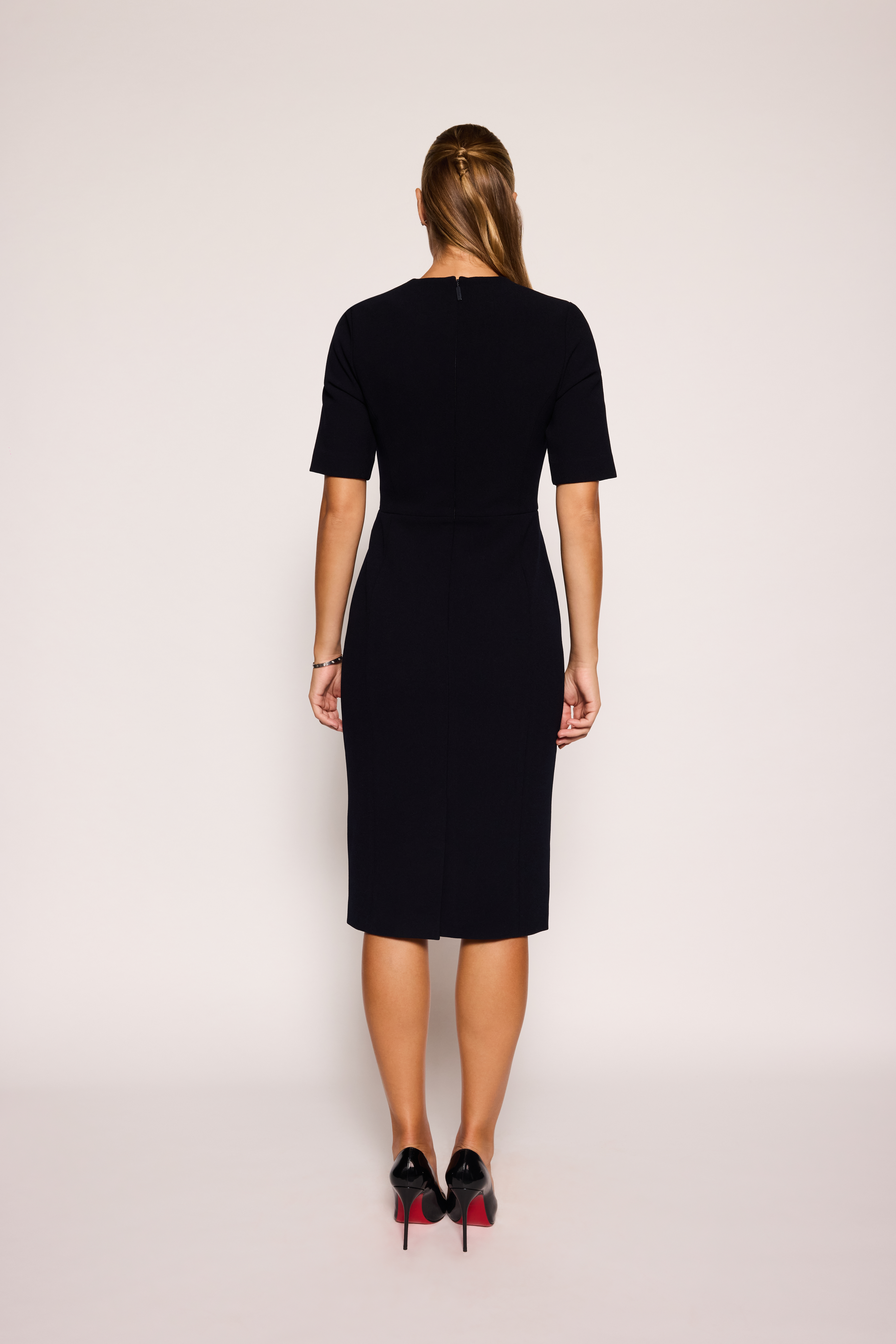 Blessed Dress Elbow Sleeve | Black