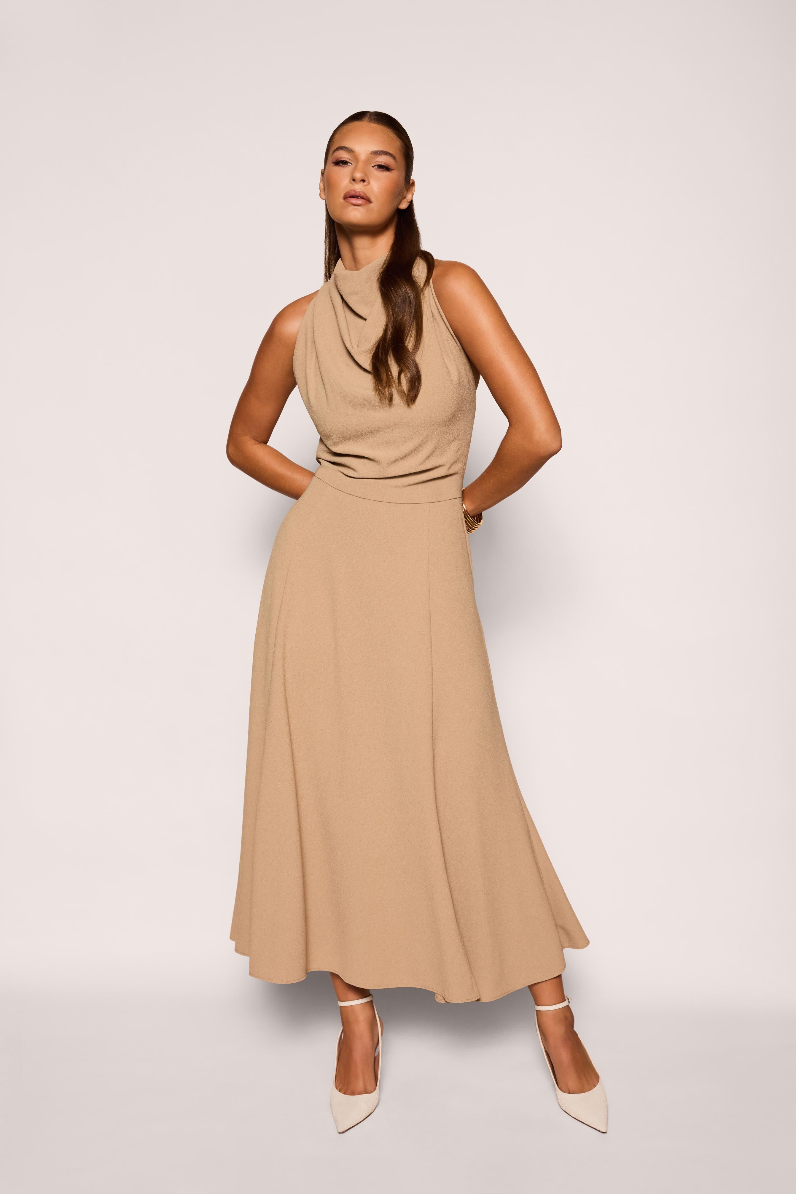 Amalfi Dress | Latte