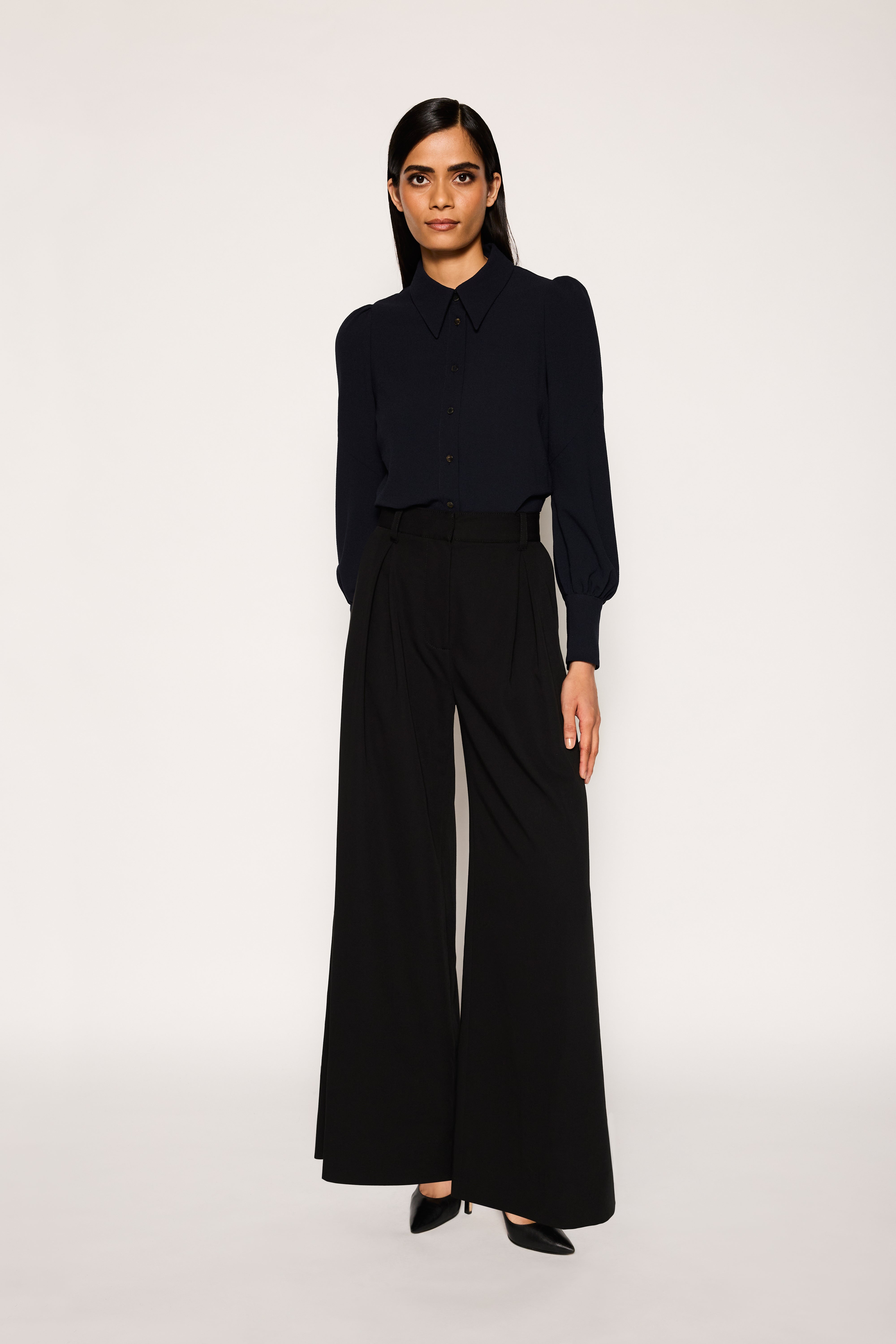 Wide Leg Pant | Black