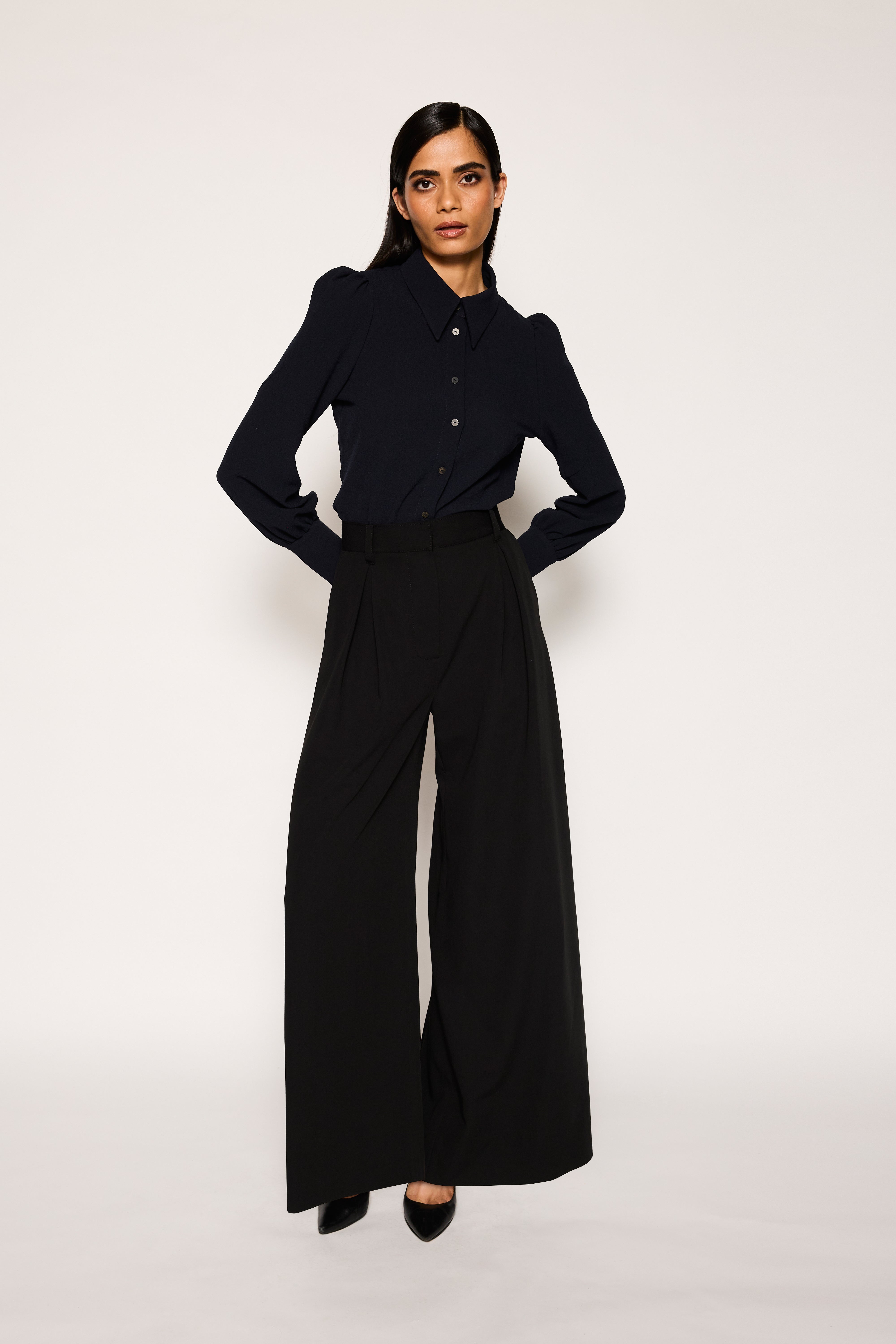 Wide Leg Pant | Black