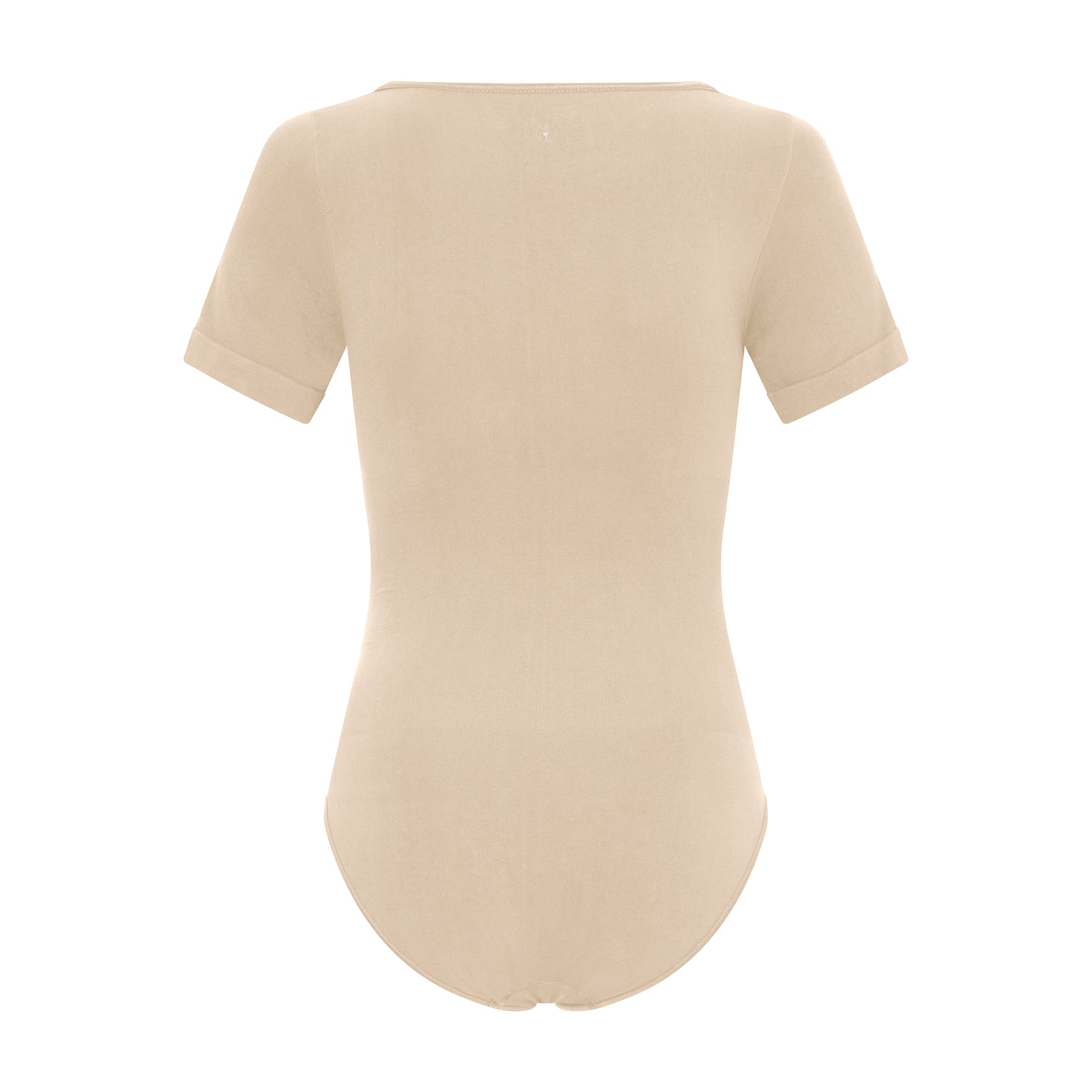 V-Neck Sleeve Brief Bodysuit | Mother of Pearl