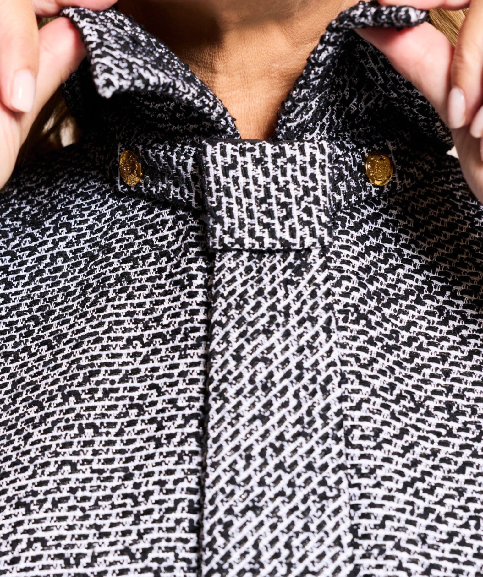 Eliza Dress | Monochrome Tweed