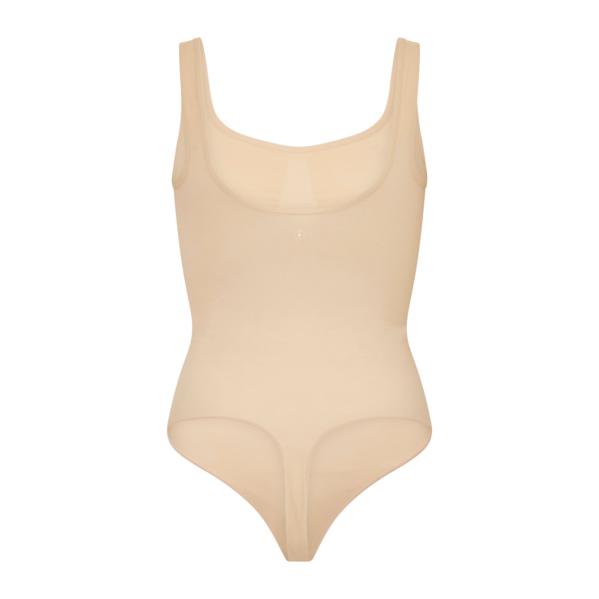 Round Neck Strap G-String Bodysuit | Mother of Pearl