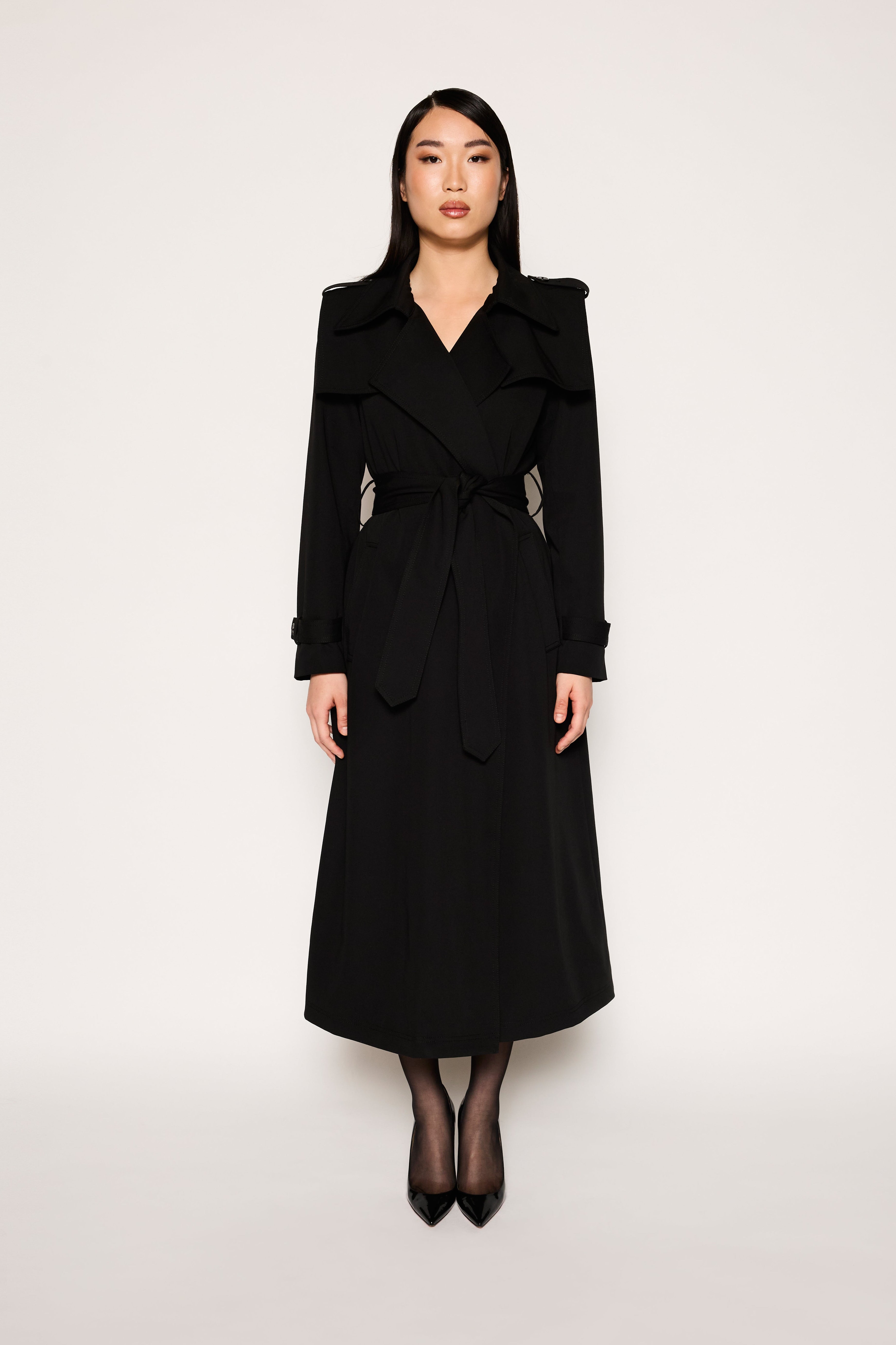 Valencia Trench Jacket | Black