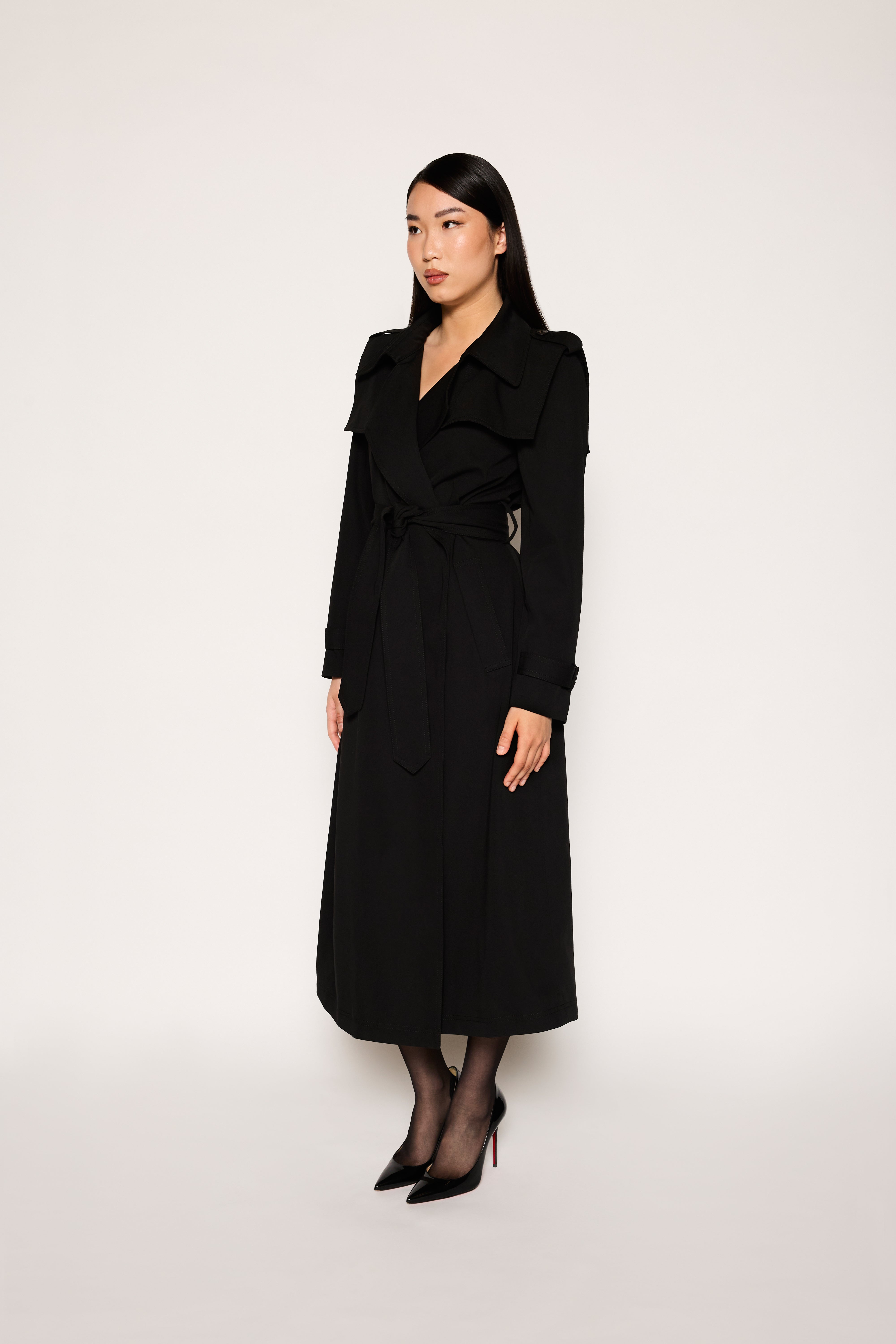 Valencia Trench Jacket | Black