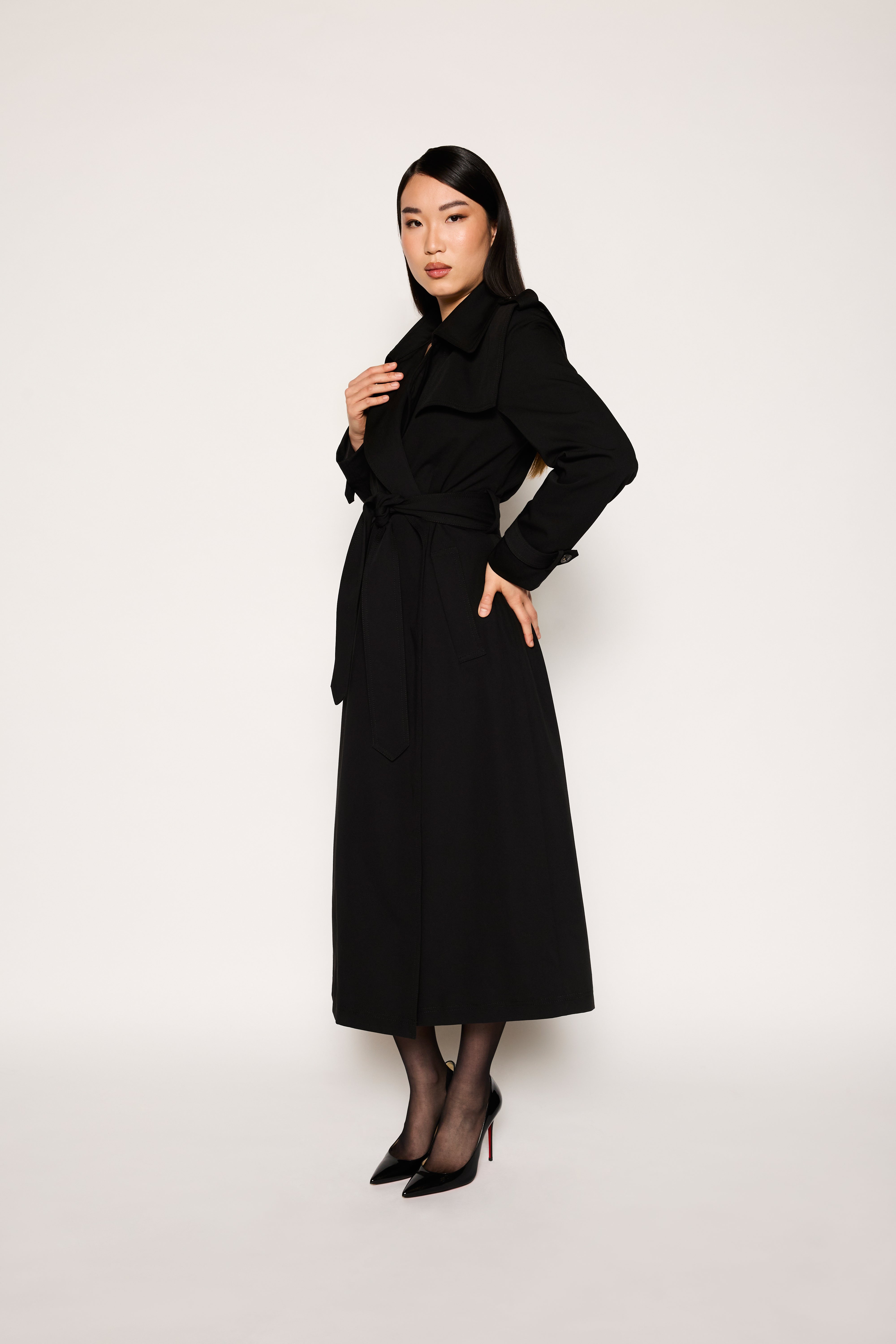 Valencia Trench Jacket | Black