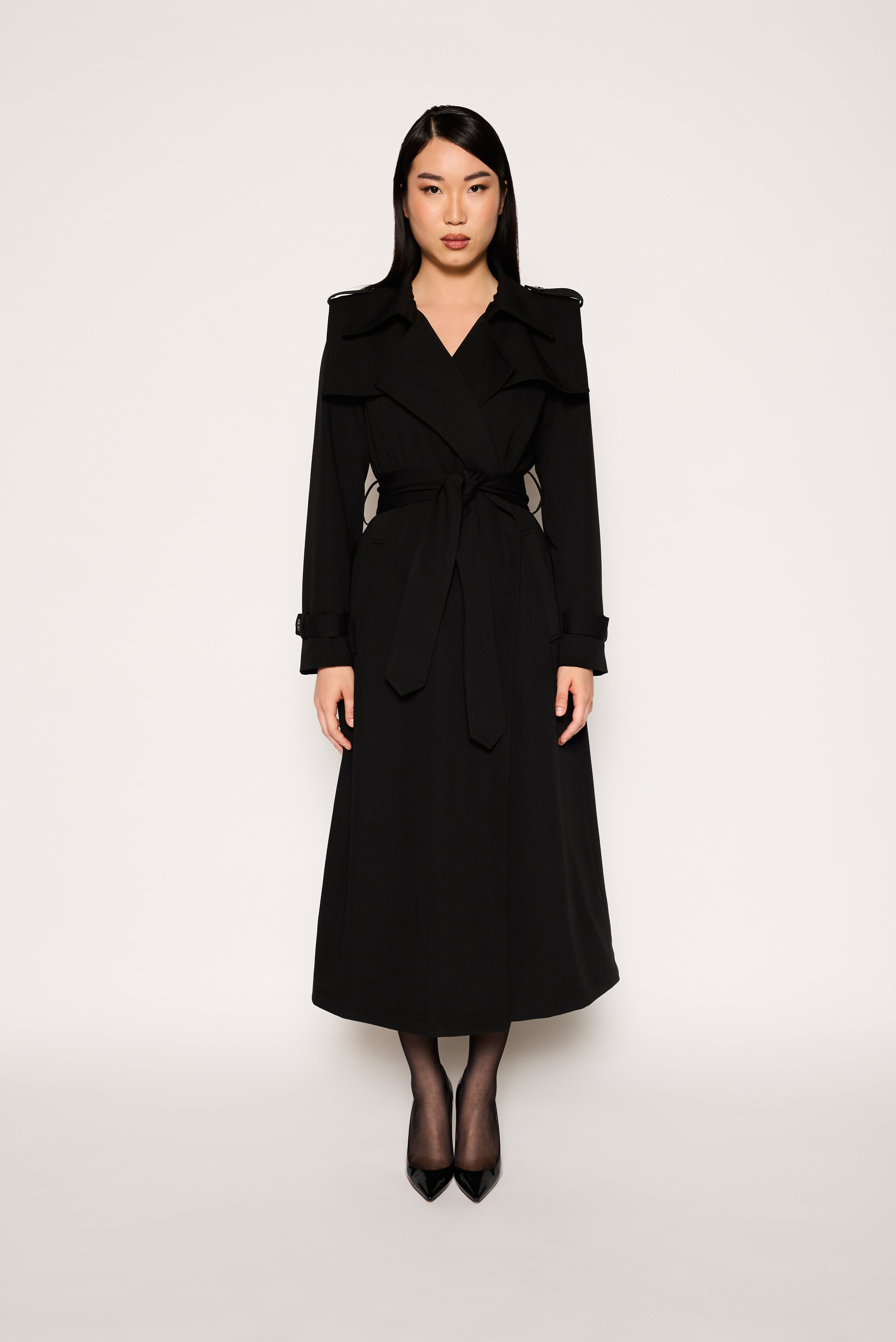 Valencia Trench Jacket | Black