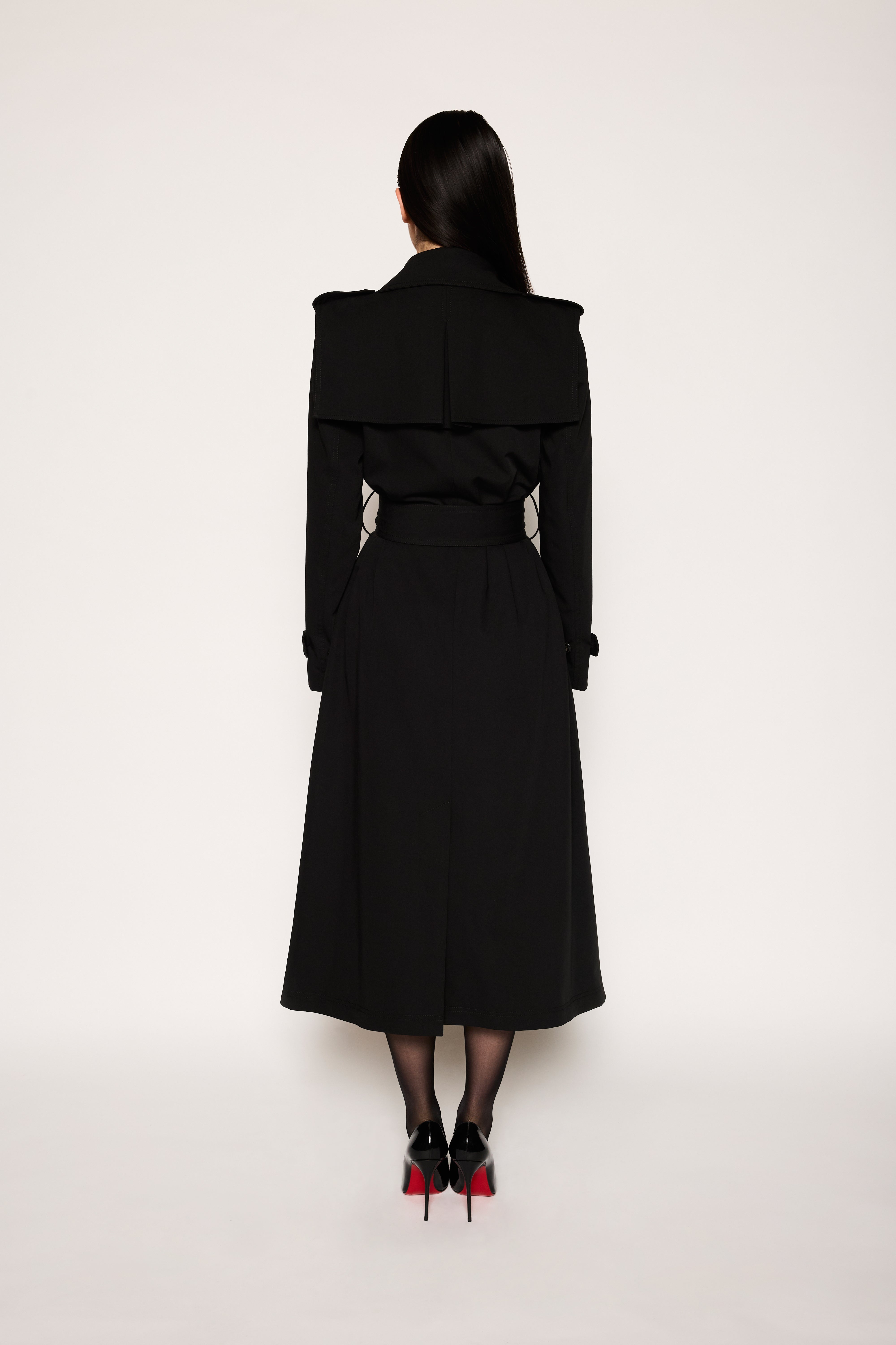 Valencia Trench Jacket | Black