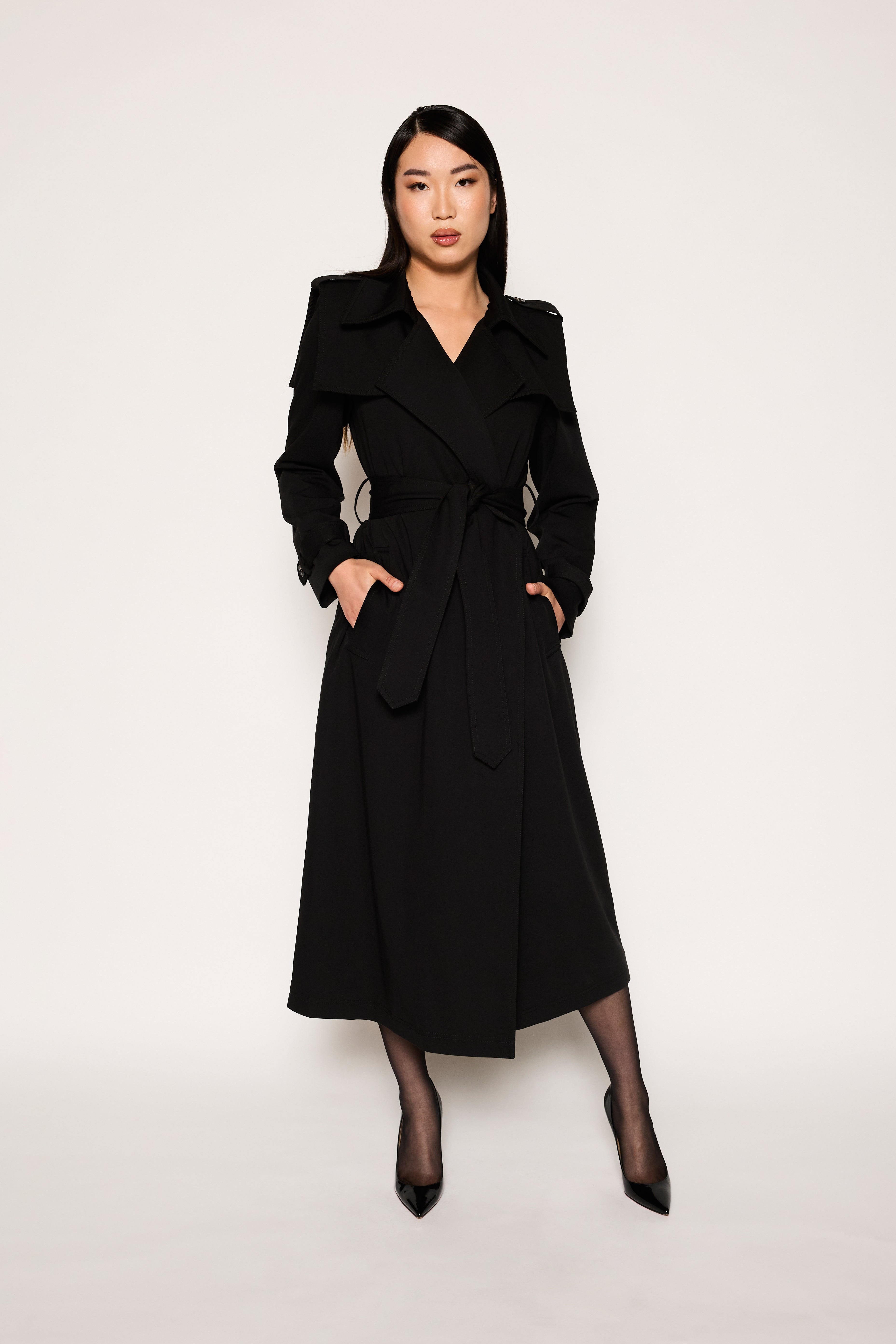 Valencia Trench Jacket | Black