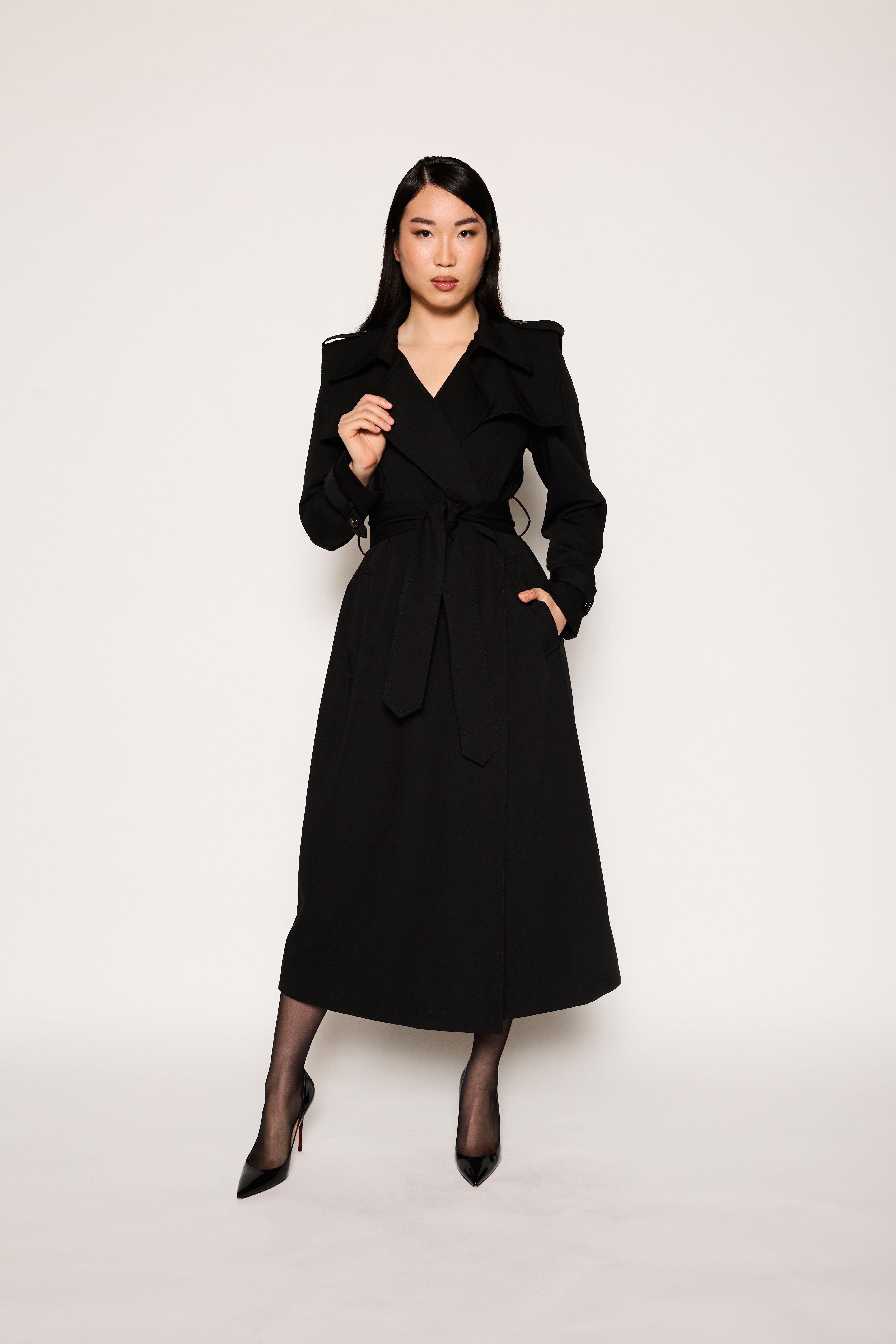 Valencia Trench Jacket | Black