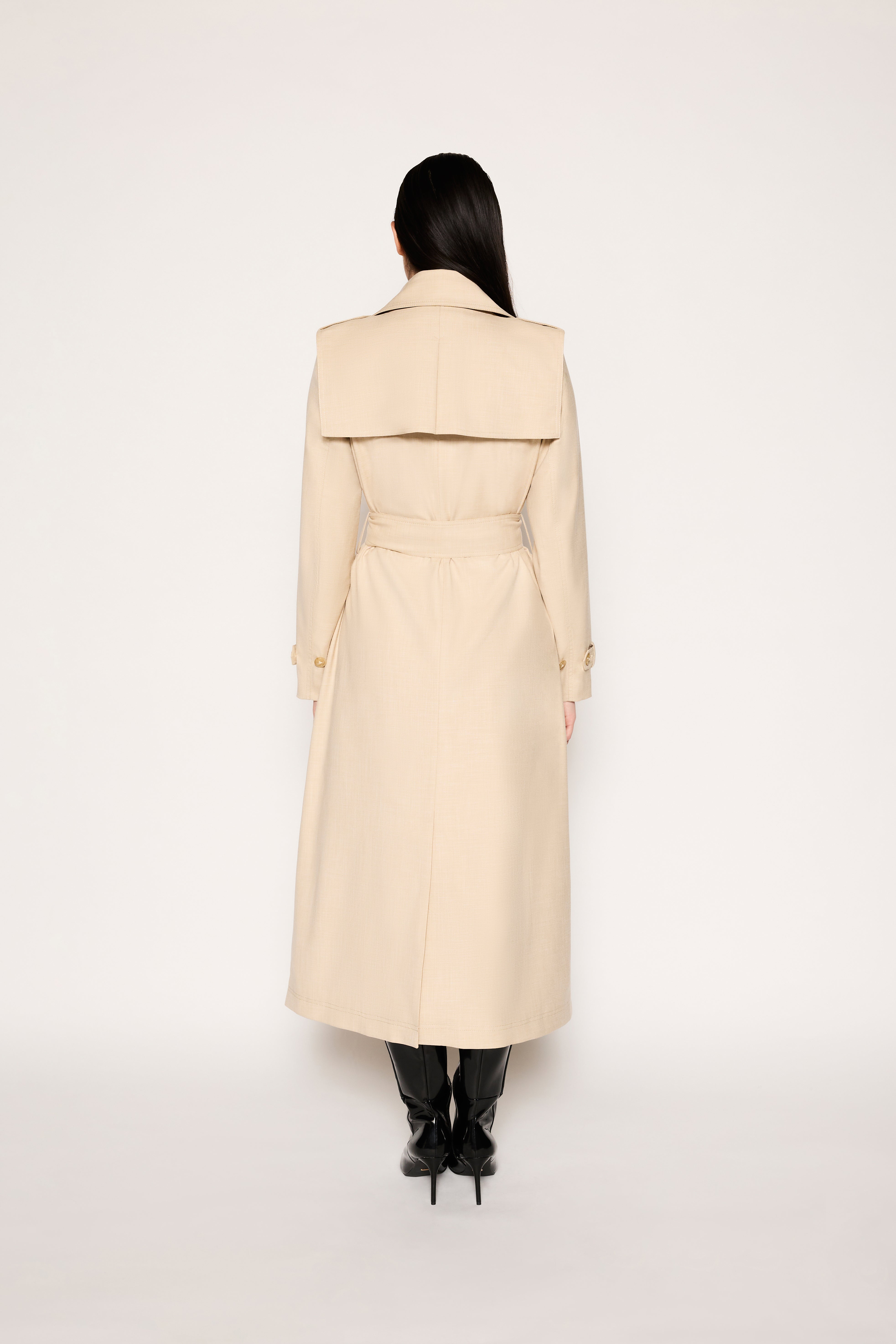 Valencia Trench Jacket | Pebble