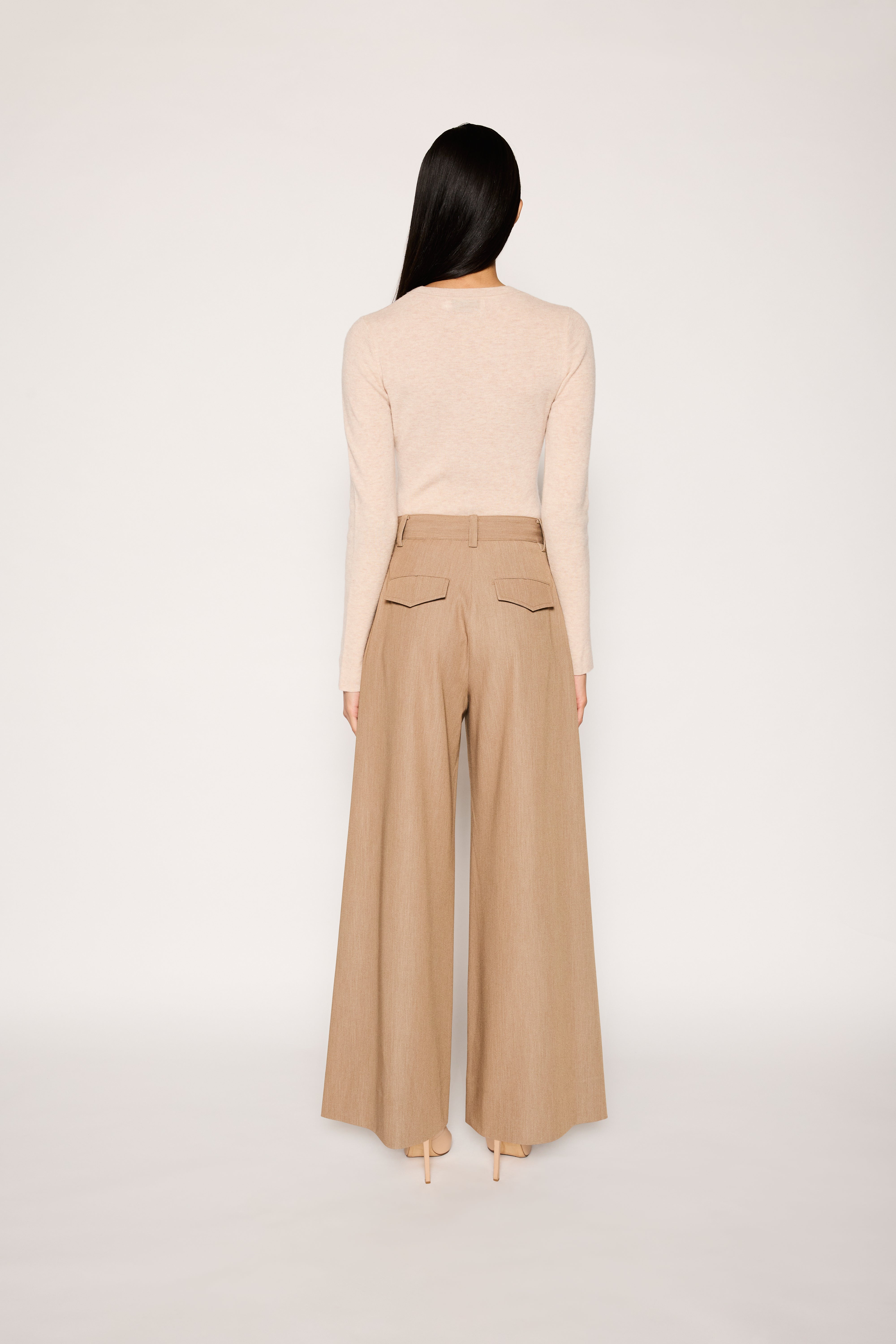Wide Leg Pant | Stone